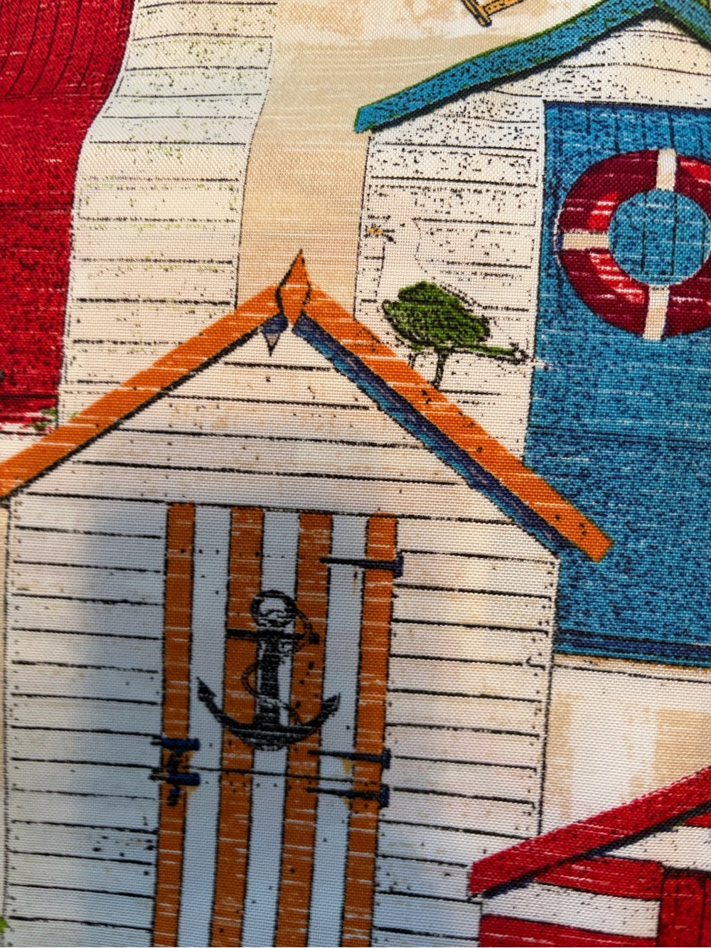 Beach Hut Stripe Cotton Fabric - Multicolor - Picture 4 of 6